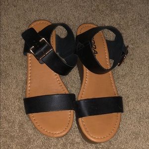 Black Sandals! Soda brand